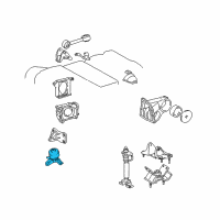 OEM 1998 Toyota Avalon Front Mount Diagram - 12361-20040