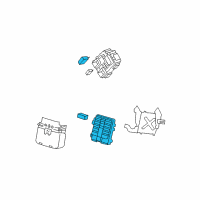 OEM 2008 Chevrolet Suburban 1500 Block Asm-Body Wiring Harness Junction Diagram - 20813087