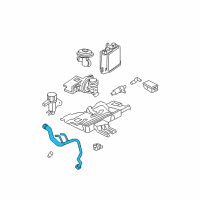 OEM 2001 Lincoln Navigator EGR Tube Diagram - XL3Z-9D477-BA