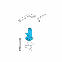 OEM 2008 Kia Sorento Jack Assembly Diagram - 091102J000