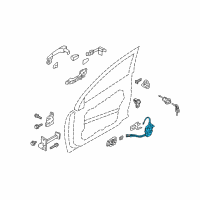 OEM Hyundai Sonata Latch Assembly-Front Door, LH Diagram - 81310-3S010