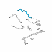 OEM Acura MDX Pipe A, Rear Suction Diagram - 80312-S3V-A50