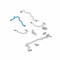 OEM Acura MDX Pipe A, Rear Receiver Diagram - 80343-S3V-A50