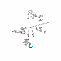 OEM 1995 GMC K1500 Suburban Shield, Front Brake Diagram - 15959653