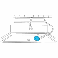 OEM 1995 Ford Explorer License Lamp Diagram - F37Z-13550-A