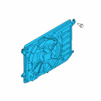 OEM Ford Police Responder Hybrid Fan Assembly Diagram - DS7Z-8C607-B