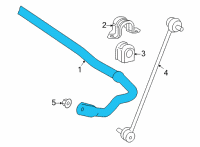 OEM Toyota Prius V Stabilizer Bar Diagram - 48811-12A40