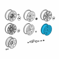 OEM Cadillac Escalade Wheel Rim-Frt & Rr Diagram - 84497727