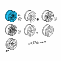 OEM 2017 Cadillac Escalade Wheel Diagram - 84341232