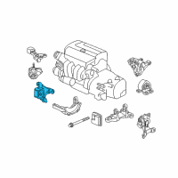 OEM 2007 Honda Element Stopper, FR. Engine (MT) Diagram - 50840-SCV-A01