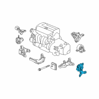 OEM 2004 Honda Element Rubber Assy., Transmission Mounting (MT) Diagram - 50805-SCV-A01