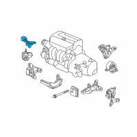 OEM 2008 Honda Element Bracket, Side Mounting Diagram - 50823-SCV-A02