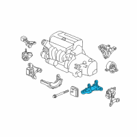 OEM 2009 Honda Element Bracket, Transmission Mounting Diagram - 50825-SJF-000