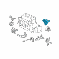 OEM Bracket, RR. Engine Mounting Diagram - 50827-S7D-010