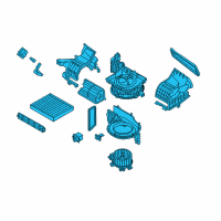 OEM 2019 Hyundai Sonata Blower Unit Diagram - 97207-C2000
