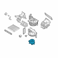 OEM Hyundai Sonata Fan & Motor Assembly Diagram - 97113-C2000