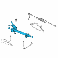 OEM 2014 Cadillac XTS Gear Asm, Hydraulic R/Pinion Steering Diagram - 19330583