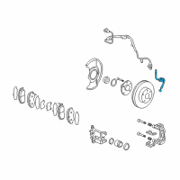 OEM 2012 Acura TSX Hose Set, Right Front Brake Diagram - 01464-TL1-G00