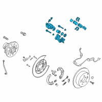 OEM 2017 Kia Sportage Brake Assembly-Rear Wheel Diagram - 58210D3700