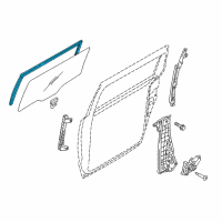 OEM 2019 Kia Sedona Run-Rear Door Window Glass Diagram - 83530A9000