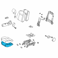 OEM 2012 Toyota Camry Seat Cushion Pad Diagram - 71512-06360