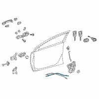 OEM 2016 Scion iM Lock Cable Diagram - 69710-12180