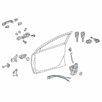 OEM 2018 Toyota Corolla iM Lock Cable Diagram - 69750-12210