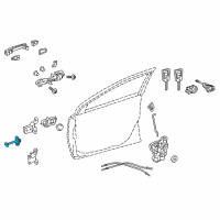 OEM 2018 Toyota Corolla iM Door Check Diagram - 68610-12240