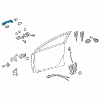 OEM Toyota Corolla iM Handle, Outside Diagram - 69211-52100-R3