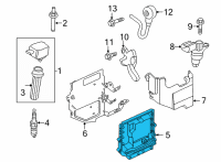 OEM Ford Bronco Sport MODULE - ENGINE CONTROL - EEC Diagram - M1PZ-12A650-EA