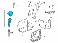 OEM 2022 Ford Ranger Ignition Coil Diagram - JX6Z-12029-B