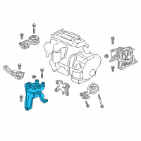 OEM Honda CR-V Mounting, Engine Side (2.4L) Diagram - 50820-TLC-A01