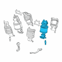 OEM Acura RL Converter, Rear Primary Diagram - 18290-RJA-A00