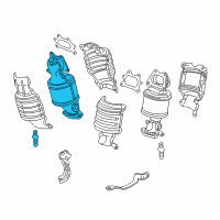 OEM 2007 Acura RL Exhaust Manifold Diagram - 18190-RJA-A00