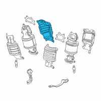 OEM Honda Cover A, FR. Primary Converter Diagram - 18120-RCA-A00