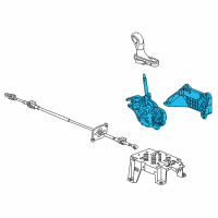 OEM Buick Gear Shift Assembly Diagram - 84698213