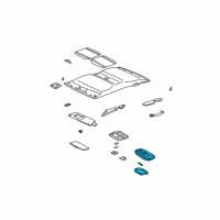 OEM 2007 Toyota Sequoia Dome Lamp Assembly Diagram - 81240-02030-E2