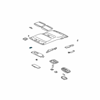 OEM 2000 Toyota Tundra Visor Bracket Diagram - 74326-0C010