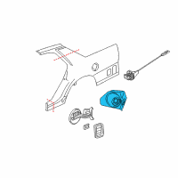OEM Mercury Grand Marquis Fuel Pocket Diagram - 3W7Z-5427936-BA