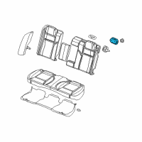 OEM Dodge Magnum Holder-Rear Seat Diagram - 1AW791J3AA