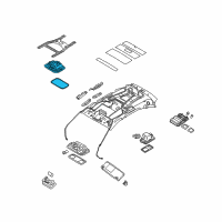 OEM 2007 Hyundai Veracruz Room Lamp Assembly Diagram - 92850-3J100-6T