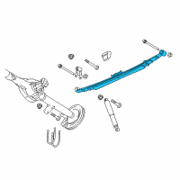 OEM 2013 Ram 3500 Rear Leaf Spring Diagram - 4670947AA