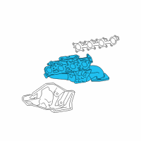 OEM 2018 Toyota Sequoia Exhaust Manifold Diagram - 17105-38011