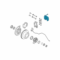 OEM 2011 Ford F-250 Super Duty Caliper Diagram - AC3Z-2552-A