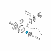 OEM 2006 Ford F-350 Super Duty Outer Bearing Cup Diagram - F81Z-1243-AA