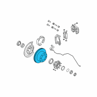 OEM 2012 Ford F-250 Super Duty Rotor Diagram - BC3Z-2C026-A