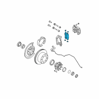 OEM 2007 Ford F-350 Super Duty Rear Pads Diagram - 8C3Z-2V200-B