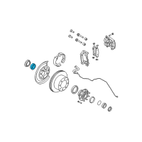 OEM Ford F-350 Super Duty Inner Bearing Diagram - F81Z-1244-AB