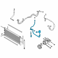 OEM 2017 Lincoln Continental Suction Tube Diagram - DG9Z-19972-M