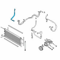 OEM 2017 Lincoln Continental Liquid Line Diagram - DG9Z-19835-L